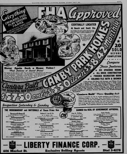CAMBY PARK NEW HOME ADS 6-7-1941
