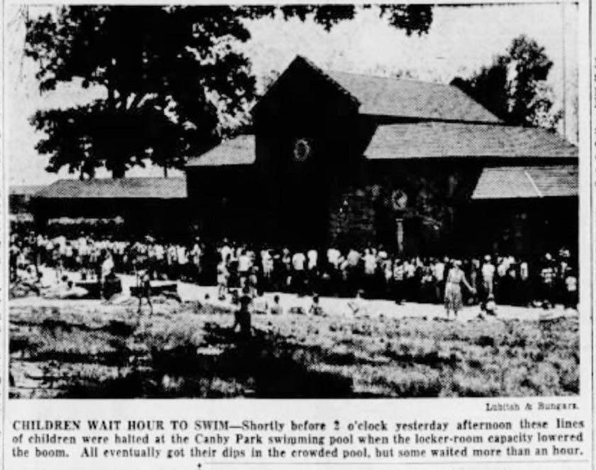 Canby Park Pool in Wilmington DE 1955
