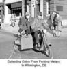 Collecting coins from Wilmington Delaware parking meters on July 16th 1937