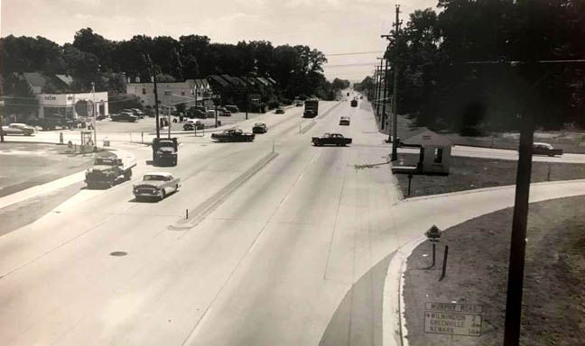 Concord Pike in Fairfax Wilm DE circa mid 1950s