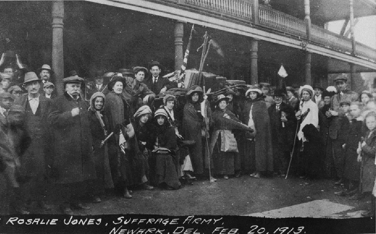DEER PARK TAVERN IN NEWARK DE with Rosalie Jones and her Suffragist Army on February 20th 1913
