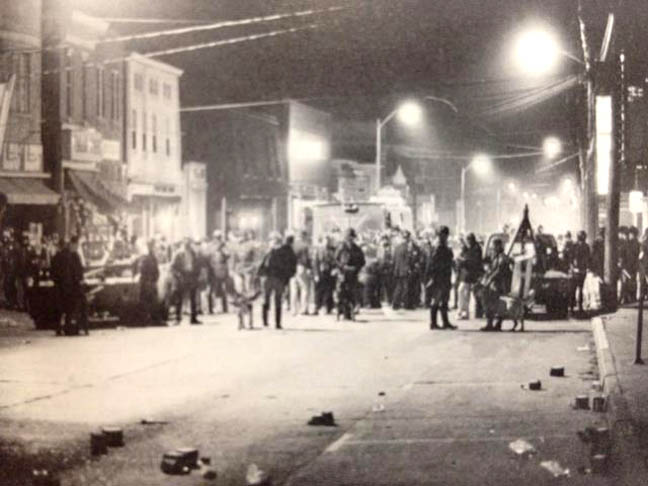 Deer Park Riot on Main Street in Newark DE 1974
