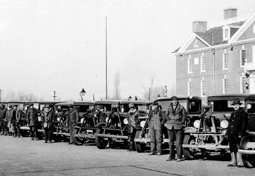 Delaware Department of Transportation Snow Plow Vehicles circa 1935