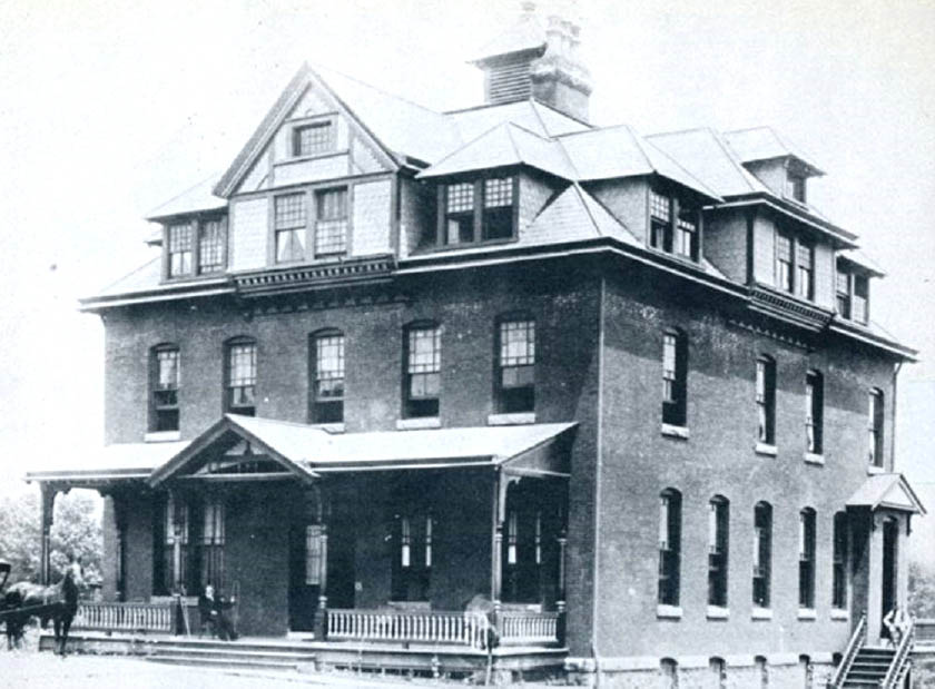 Delaware Hospital on Washington Street in Wilmington DE 1890