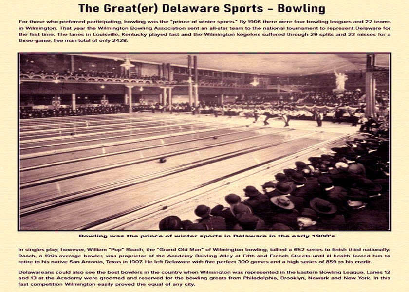 DELAWARE TEAM AT NATIONAL BOWLING CHAMPIONSHIP IN KENTUCKY 1907