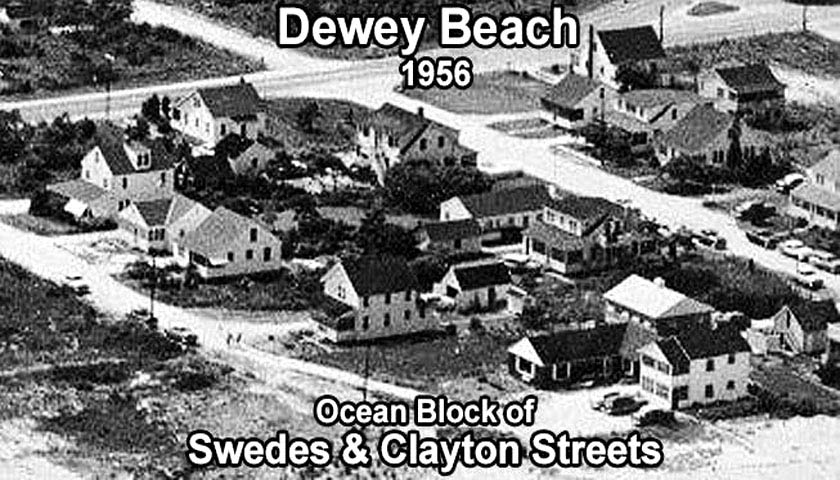 DEWEY BEACH DELAWARE 1956 AT SWEDE STREET AND CLAYTON