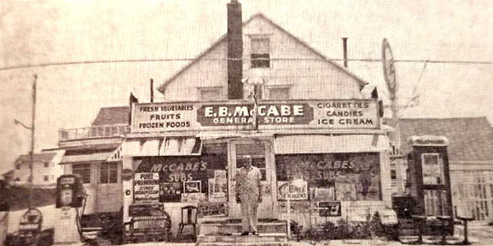 EB McCabe General Store on Delaware Street and Ocean Highway in Fenwick Island DE 1940s
