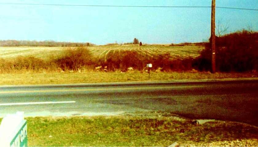 Farm where Christiana Mall in Delaware is now 1976