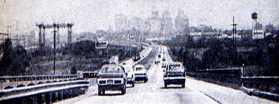 I-95 APPROACHING WILMINGTON DE FROM THE SOUTH JULY 1975