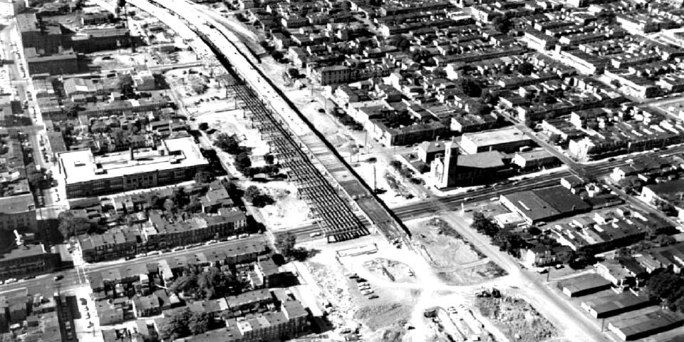 I-95 Construction around 4th Street in Wilmington DE September 1965