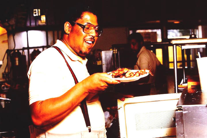 Jimmy Blunt cook at the Charcoal Pit Restaurant in Richardson Park Delaware 1970s - 1