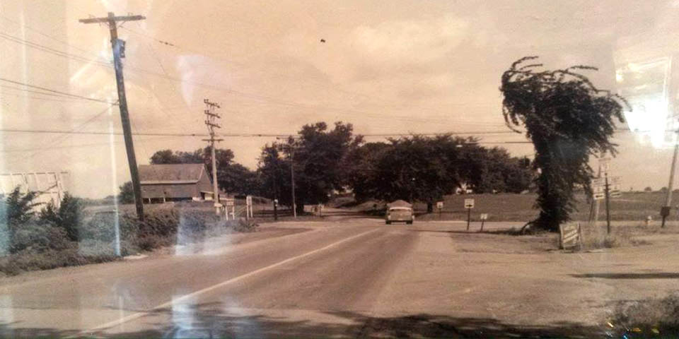 Kirkwood Highway and Limestone Road intersection facing north in Wilmington Delaware1950s