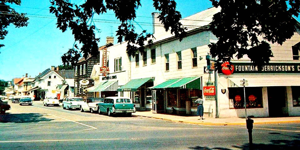Lewes Delaware corner of Savannah and Second Streets circa 1958