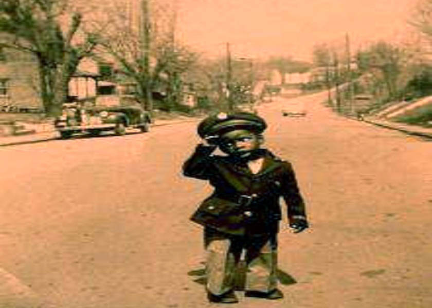 Little Child near the Mount Zion Church on New London Ave between Cleveland Ave and Corbit Street in Newark Delaware circa 1940s