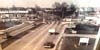 Limestone Road looking north crossing Kirkwood HWY in Delaware - Howard Johnson Restaurant on the far right and WT Grants on the left behind the service station 1960s