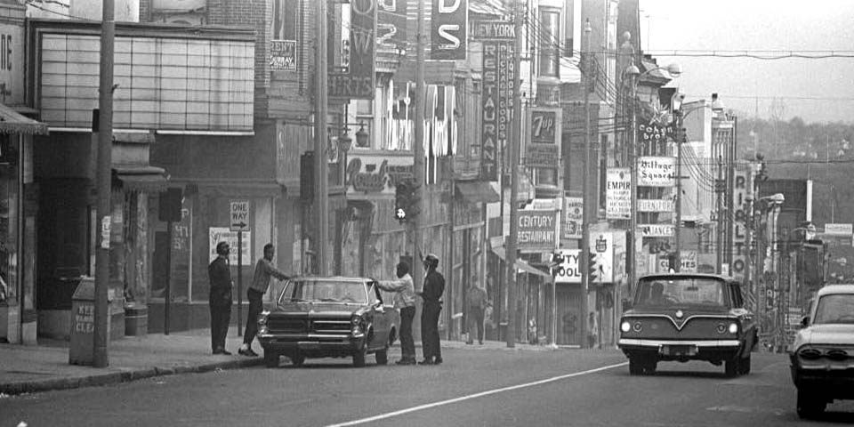 Market Street looking south at 4th Street in Wilmington Delaware 1960s