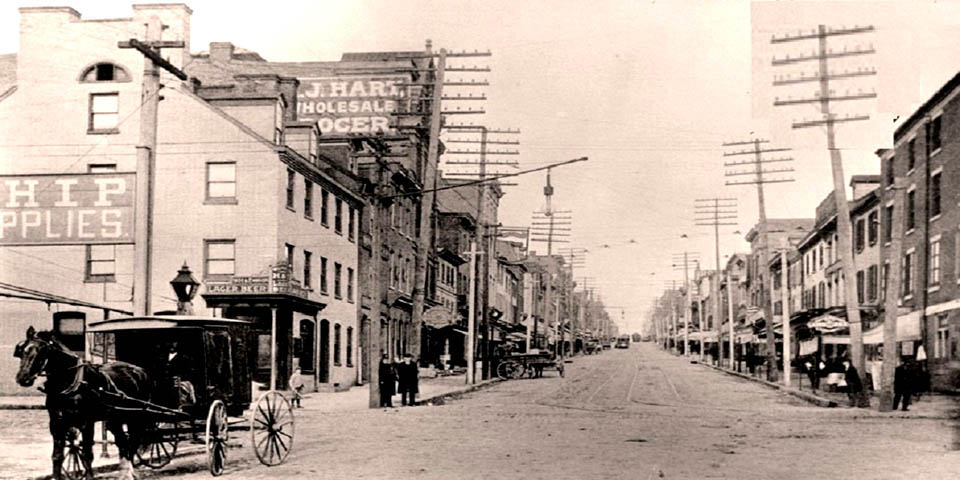 Market Street lower end in Wilmington Delaware 1898
