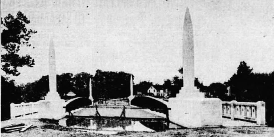 Marshallton Delaware Bridge construction in 1931