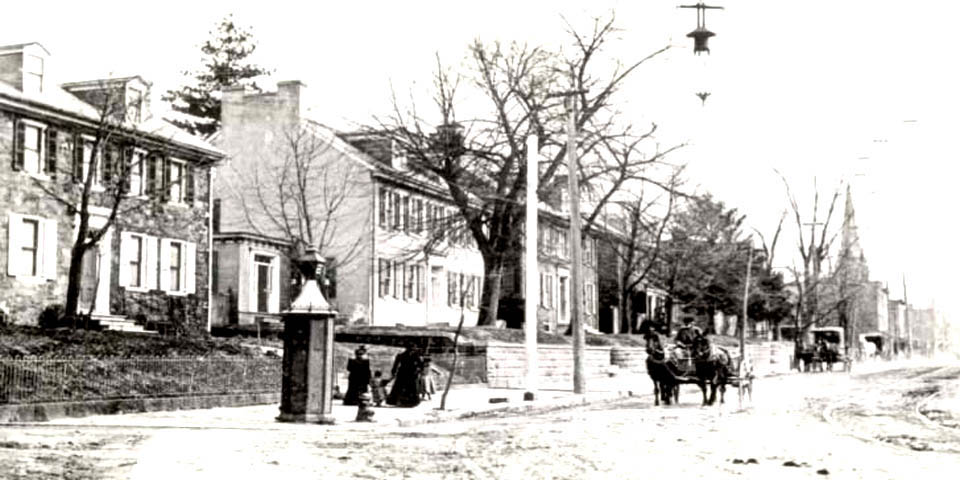 MILLERS HOUSES IN BRANDYWINE VILLAGE AROUND NORTH MARKET STREET IN WILMINGTON DELAWARE 1893