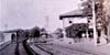 Naamans Train Station in Claymont Delaware on Philadelphia Pike prior to Worth Steel circa 1901 - close up
