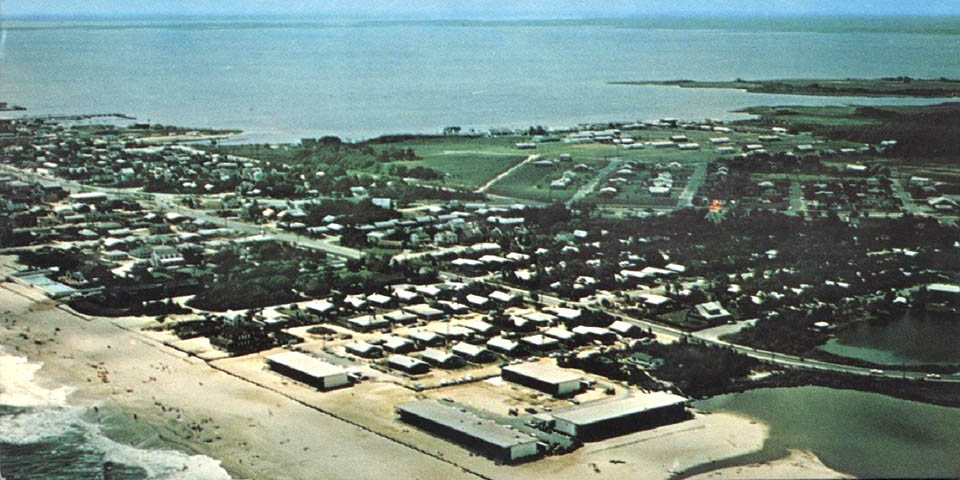 NORTH DEWEY BEACH DELAWARE AREAL PHOTO EARLY 1960s