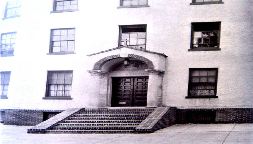 Original Salesianum School front at 8th and West Streets in Quaker Hill in Wilmington Delaware 1950s