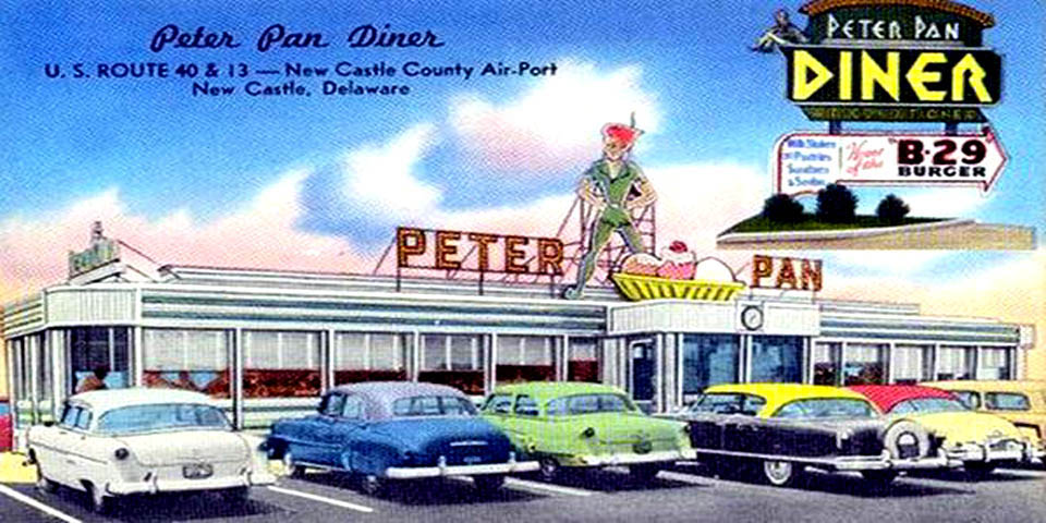 Peter Pan Diner in New Castle Delaware 1960