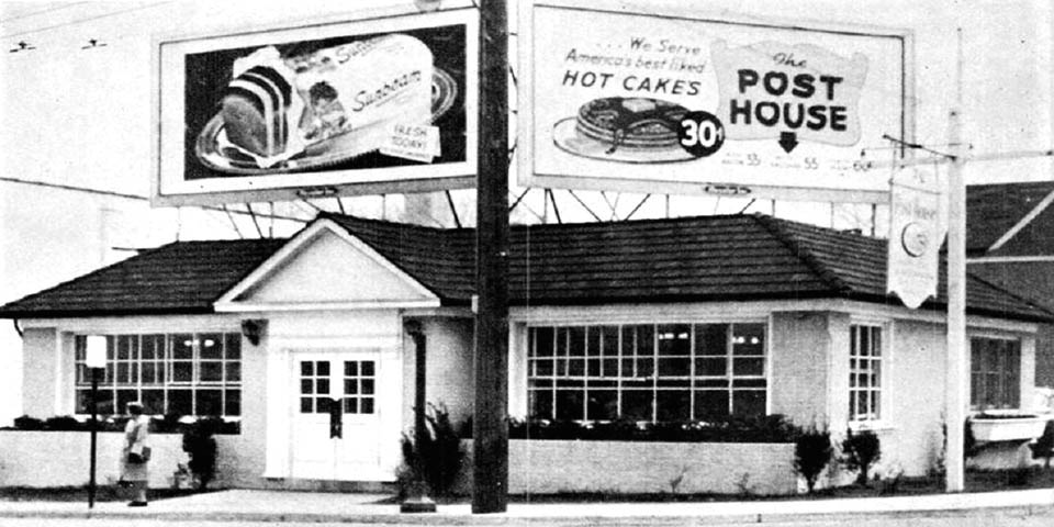 Post House Diner at 43rd and Market Street in Wilmington Delaware circa 1950s