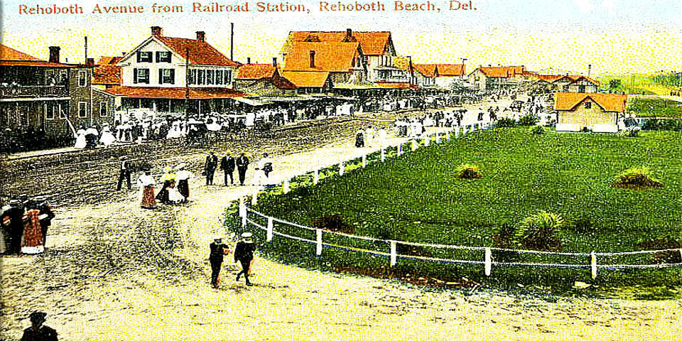 REHOBOTH AVENUE IN REHOBOTH BEACH DELAWARE IN 1911
