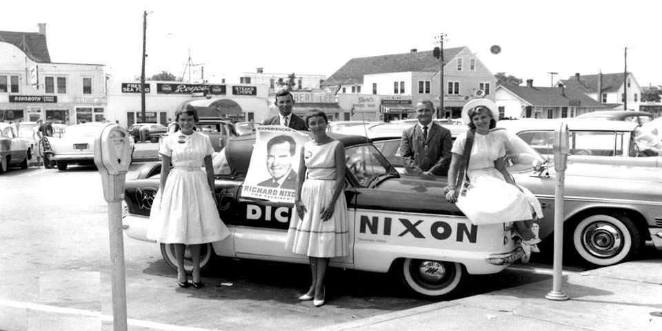 REHOBOTH AVENUE IN REHOBOTH BEACH DELAWARE NIXON CAR CIRCA 1960