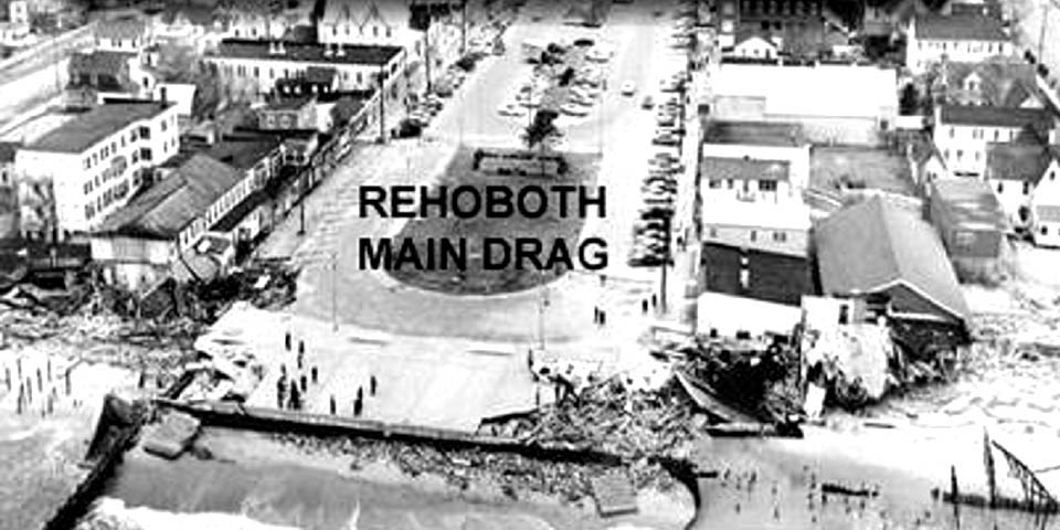 REHOBOTH BEACH DELAWARE AFTER MARCH STORM OF 1962