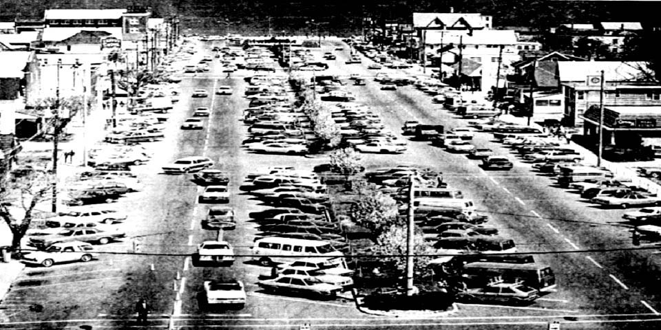 Rehoboth Avenue in Rehoboth Beach Delaware May of 1978