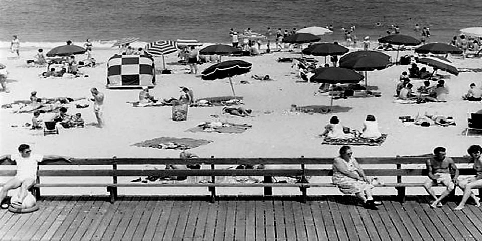 Rehoboth Beach Delaware boardwalk in 1950