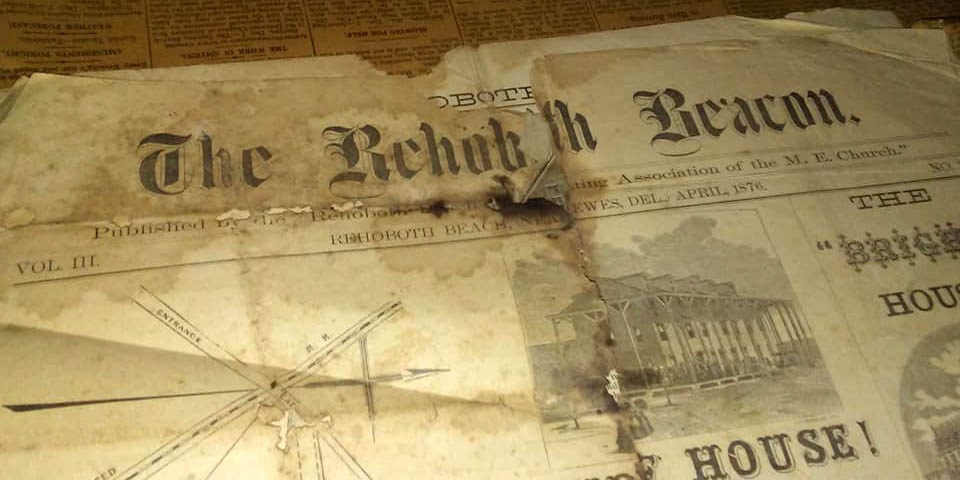 Rehoboth Delaware Beacon Newspaper April 1876