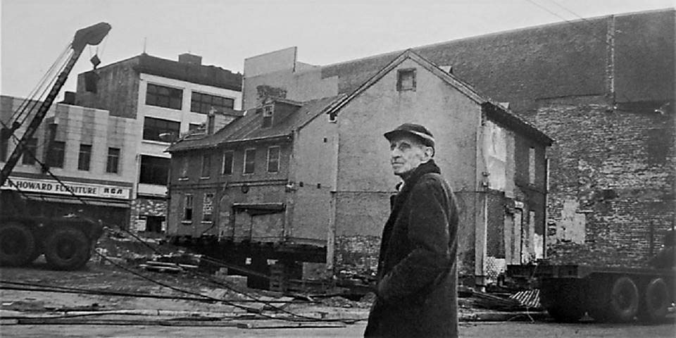 Removal of the Dingee and Ferris House to Willingtown Square in Wilmington Delaware 3-3-1976.- 2