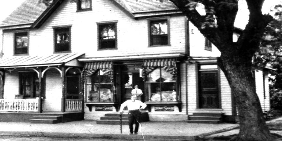 Rhodes Drug Store at 168 East Main Street in Newark Delaware early 1900s