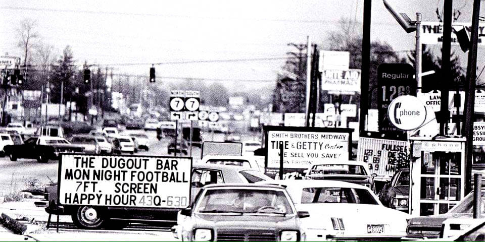 ROUTE 7 AND ROUTE 2 IN DELAWARE 1970s