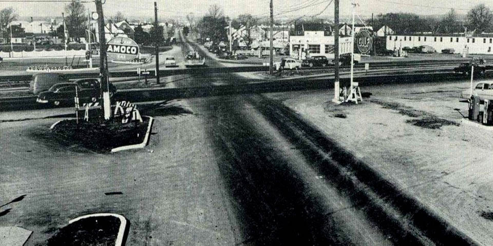 Route 13 and Route 141 in Wilmington Delaware 1955