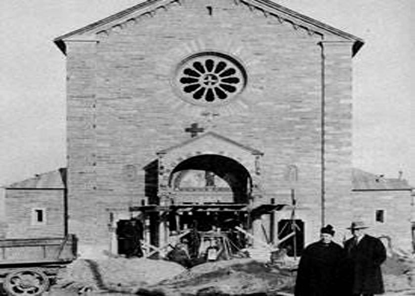 Saint Anthonys Church in Wilmington Delaware being constructed 1926 - 2