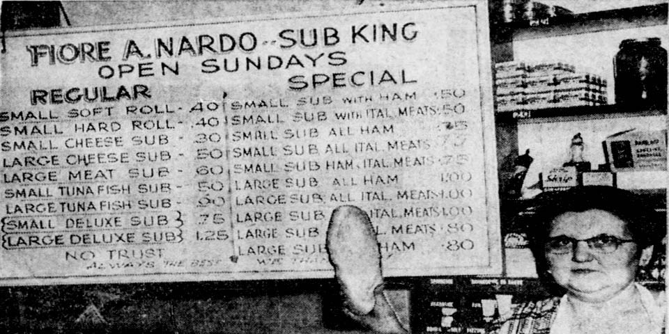SUB KING AT 807 WEST 4TH STREET IN WILMINGTON DELAWARE 1950s