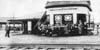Students from Oak Grove School on a field trip to visit the train station and railroad tower at Elsmere Junction Delaware 1920s