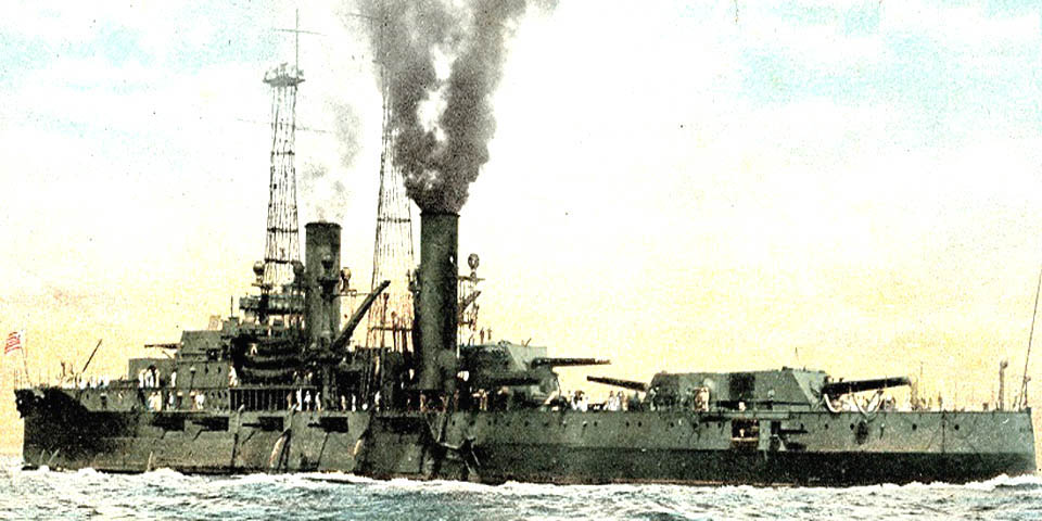 The 2nd USS Delaware ship is commissioned on April 4th 1910 and served until 1923