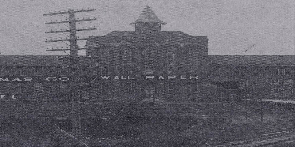 Thomas Wallpaper Company on North College Avenue in Newark Delaware early 1900s