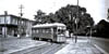 Trolley number 341-P on East 11th Street at Bennett Street in Wilmington Delaaware May 1939
