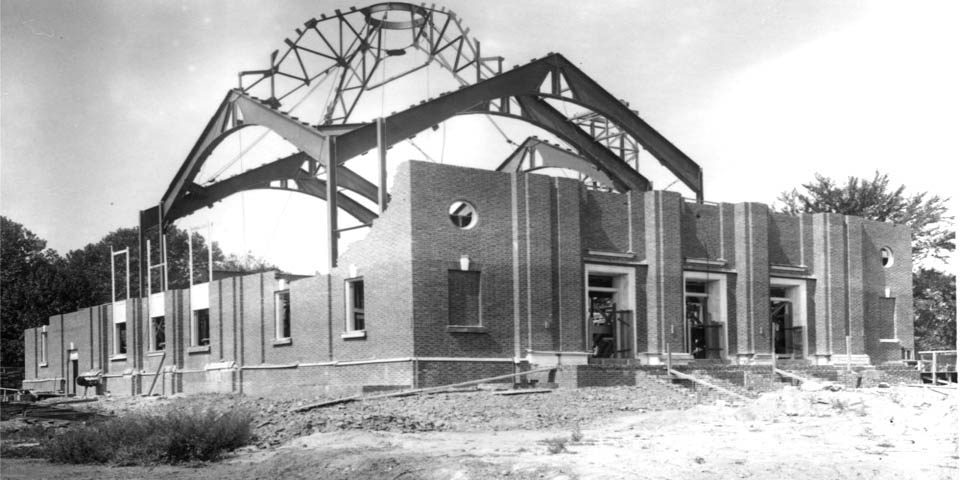 University of Delaware  Assembly Hall construction 09-24-1929