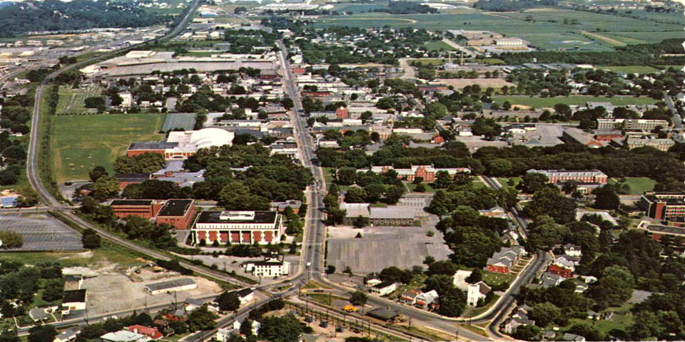 University of Delaware AREAL VIEW IN NEWARK DELAWARE CIRCA early 1970s