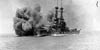 USS Delaware firing its main battery during gunnery drills in 1920