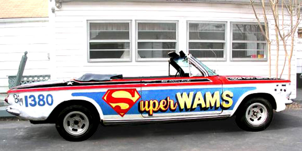 WAMS Radio car in Wilmingfton Delaware 1970s