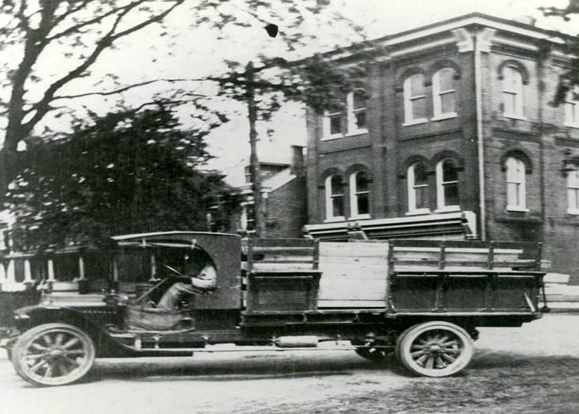 West 5th and South Streets Eliason warehouse and truck in Wilmington Delaware 1919
