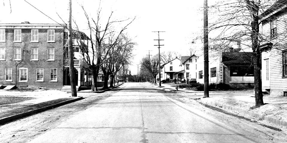 West on Route 4 near James Street in Newport Delaware March 30th 1937